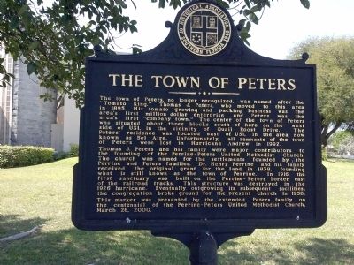 The Town of Peters Marker image. Click for full size.