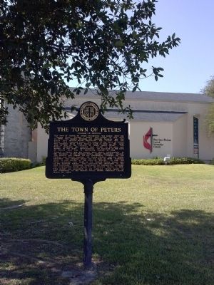 The Town of Peters Marker. Click for full size. The Town of Peters Marker image. Click for full size.