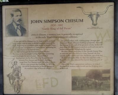 John Simpson Chisum Marker image. Click for full size.