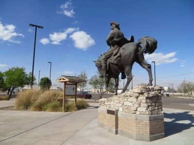 Patrick Floyd Jarvis Garrett Marker and Statue image. Click for full size.