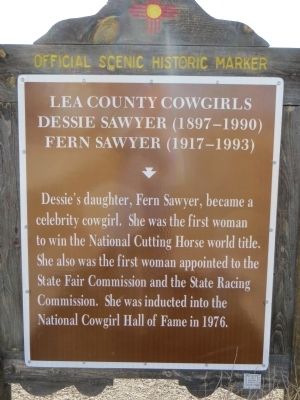 Lea County Cowgirls Marker image. Click for full size.