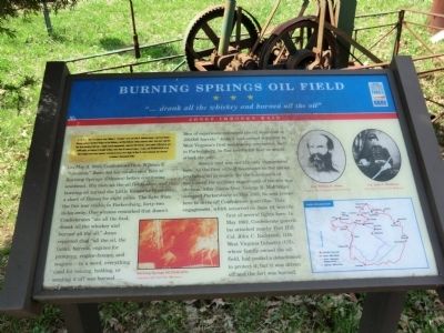 Burning Springs Oil Field Marker. Click for full size. Burning Springs Oil Field Marker image. Click for full size.
