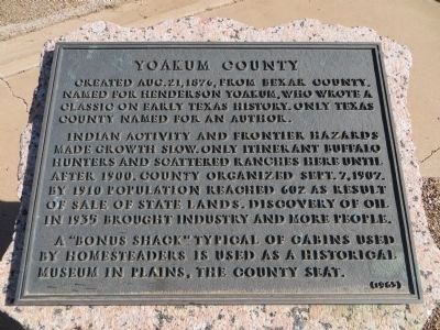 Yoakum County Marker image. Click for full size.