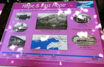 Hope & East Hope Marker image. Click for full size.
