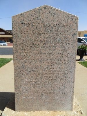 Terry's Texas Rangers Marker. Click for full size. Terry's Texas Rangers Marker image. Click for full size.