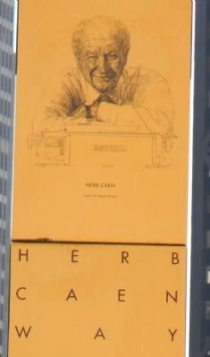 Herb Caen Way Marker image. Click for full size.