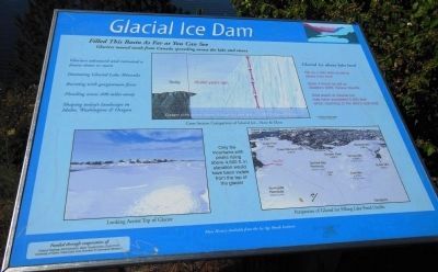 Glacial Ice Dam Marker. Click for full size. Glacial Ice Dam Marker image. Click for full size.