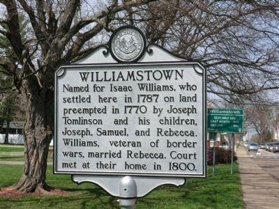 Williamstown Marker image. Click for full size.