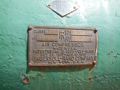 Compressor Label. Click for full size. Compressor Label image. Click for full size.