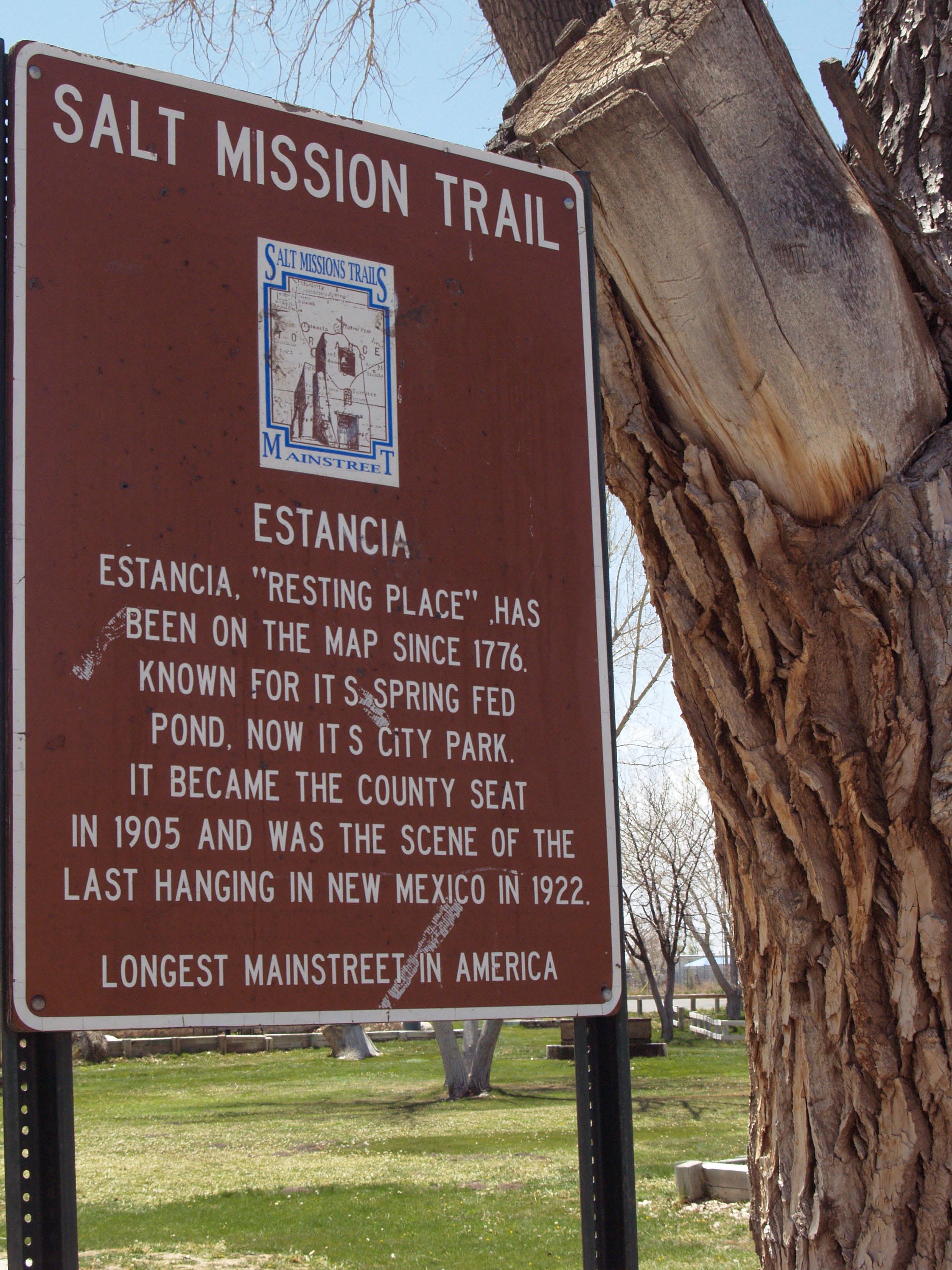 Salt Missions Trail Marker