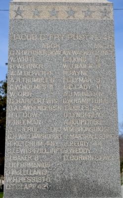 Ganges Township Civil War Monument image. Click for full size.