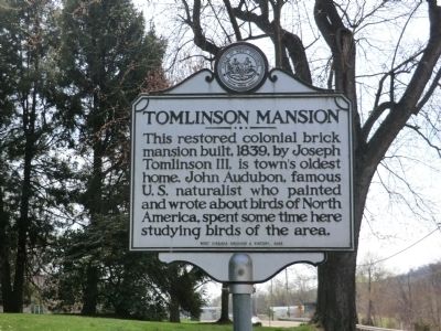 Tomlinson Mansion Marker. Click for full size. Tomlinson Mansion Marker image. Click for full size.