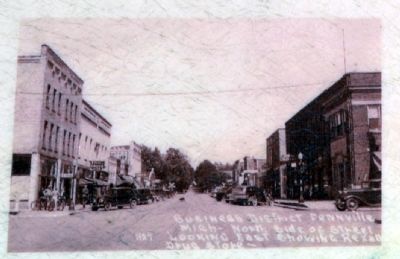 Business District in 1927 image. Click for full size.