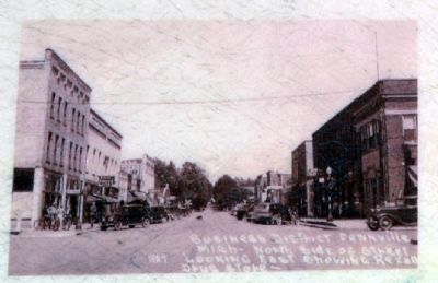 Business District in 1927. Click for full size. Business District in 1927 image. Click for full size.