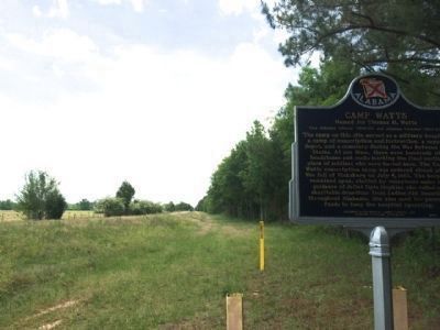 Camp Watts Marker Area image. Click for full size.