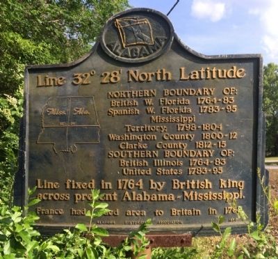 Line 32° 28΄ North Latitude Marker. Click for full size. Line 32° 28΄ North Latitude Marker image. Click for full size.