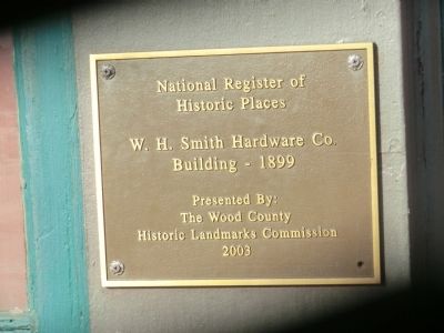 W.H. Smith Hardware Co. Marker image. Click for full size.