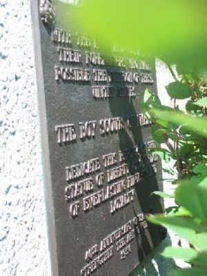 Replica of the Statue of Liberty Marker. Click for full size. Replica of the Statue of Liberty Marker image. Click for full size.
