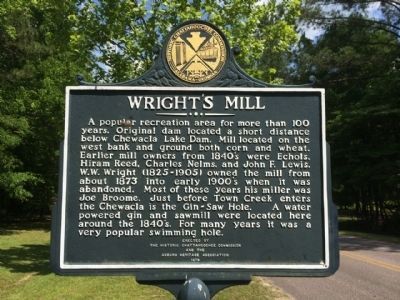Wrights Mill Marker image. Click for full size.