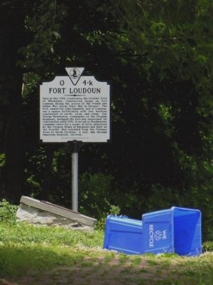 Two Fort Loudoun Markers. Click for full size. Two Fort Loudoun Markers image. Click for full size.