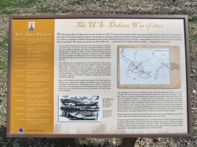 The U.S.–Dakota War of 1862 Marker image. Click for full size.
