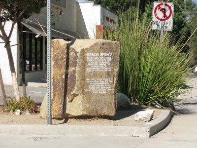 Mormon Springs Marker. Click for full size. Mormon Springs Marker image. Click for full size.