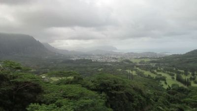 View from Nu’uanu Pali State Wayside image. Click for full size.