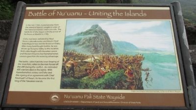 Battle of Nu’uanu – Uniting the Islands Marker image. Click for full size.