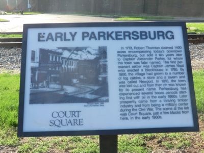 Early Parkersburg Marker image. Click for full size.