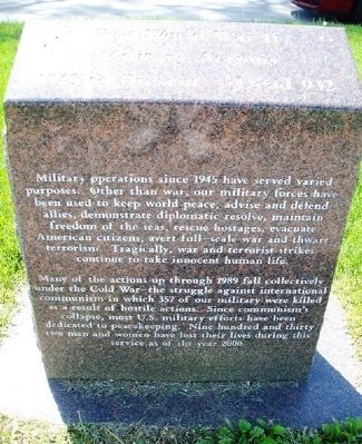 War Memorial - Post WWII Marker image. Click for full size.