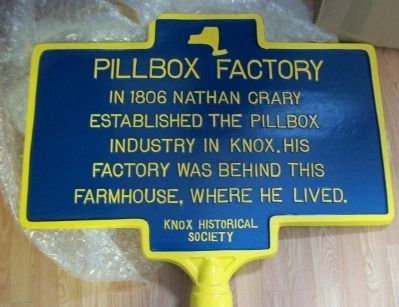 Pillbox Factory Marker. Click for full size. Pillbox Factory Marker image. Click for full size.