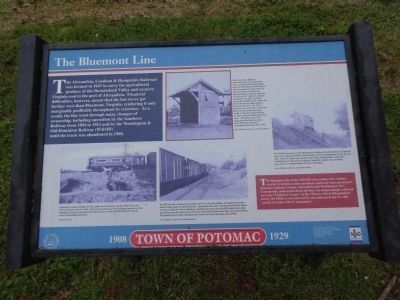 The Bluemont Line Marker. Click for full size. The Bluemont Line Marker image. Click for full size.