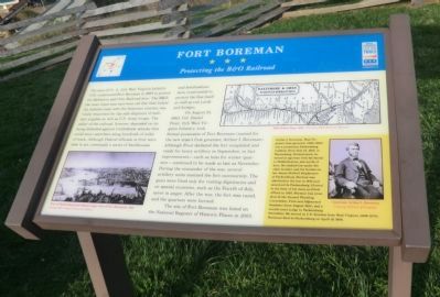 Fort Boreman Marker image. Click for full size.