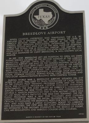 Breedlove Airport Marker image. Click for full size.