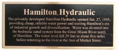 Hamilton Hydraulic Marker image. Click for full size.