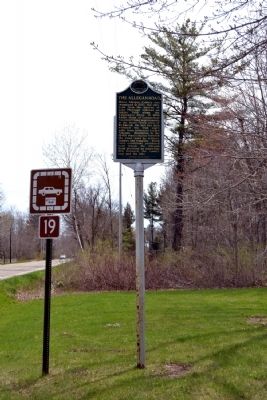 The Allegan Road Marker image. Click for full size.