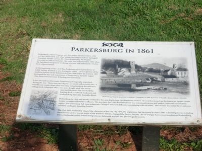 Parkersburg in 1861 Marker image. Click for full size.