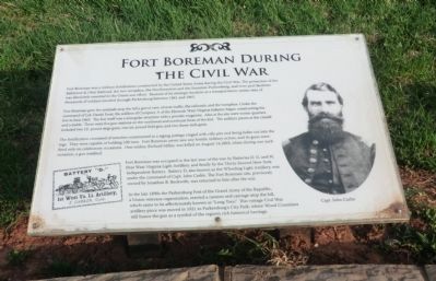 Fort Boreman During the Civil War Marker image. Click for full size.