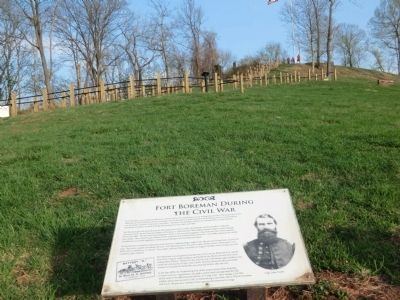 Fort Boreman During the Civil War Marker image. Click for full size.