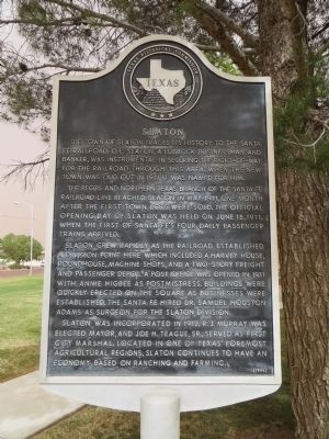 Slaton Marker image. Click for full size.