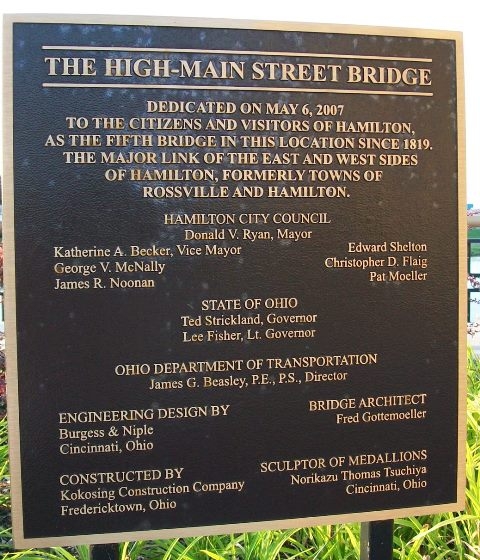 The High-Main Street Bridge Marker