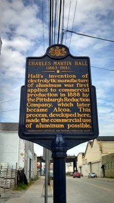 Charles Martin Hall Marker image. Click for full size.
