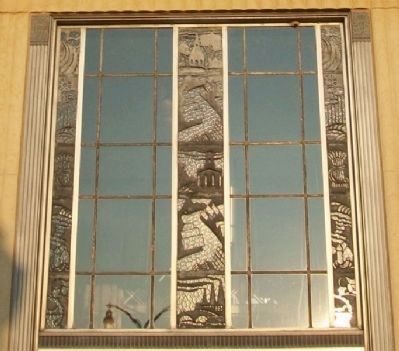 Heritage Hall Art Deco Window Over Entrance image. Click for full size.