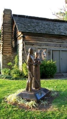 A Pioneer Family Marker & Statue image. Click for full size.