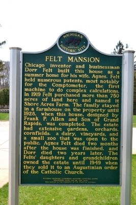 Felt Mansion Marker. Click for full size. Felt Mansion Marker image. Click for full size.