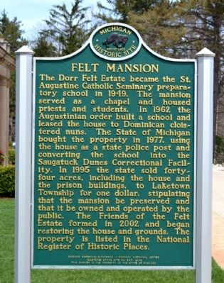 Felt Mansion Marker. Click for full size. Felt Mansion Marker image. Click for full size.