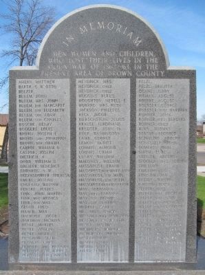 The Pioneers of Brown County Monument image. Click for full size.