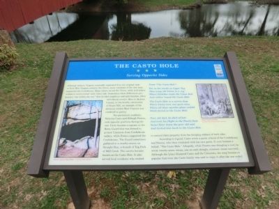 The Casto Hole Marker image. Click for full size.