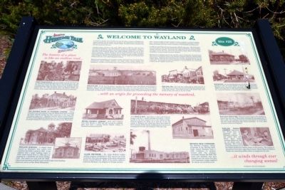 Welcome to Wayland Marker image. Click for full size.