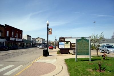 View to North towards Downtown Wayland. Click for full size. View to North towards Downtown Wayland image. Click for full size.